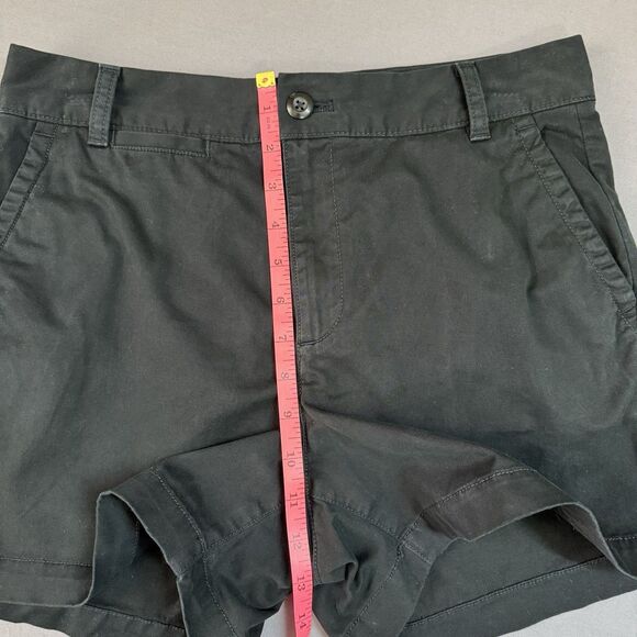 Gap Short women 6 tall khaki flat front cotton blend black - Picture 13 of 14